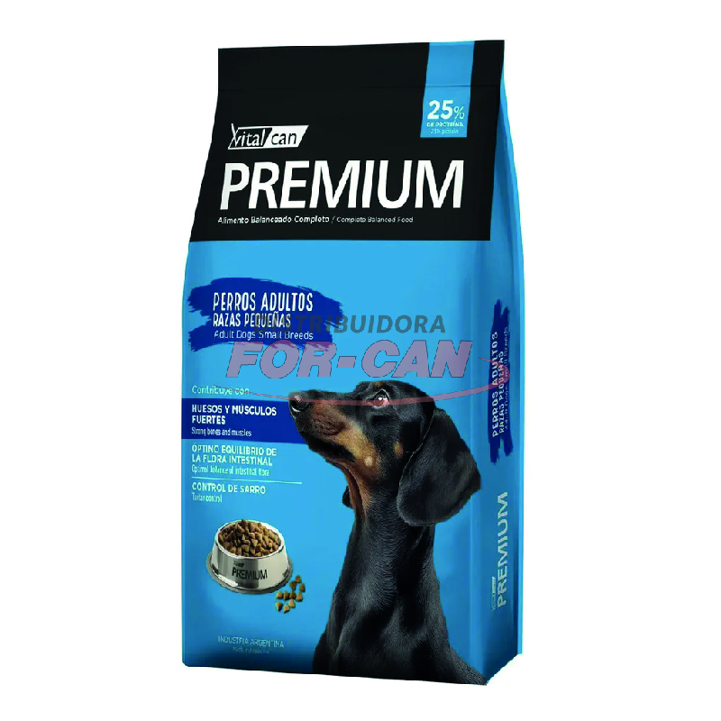 Vitalcan Premium Perro Adulto Razas Pequeñas x20 Kg.