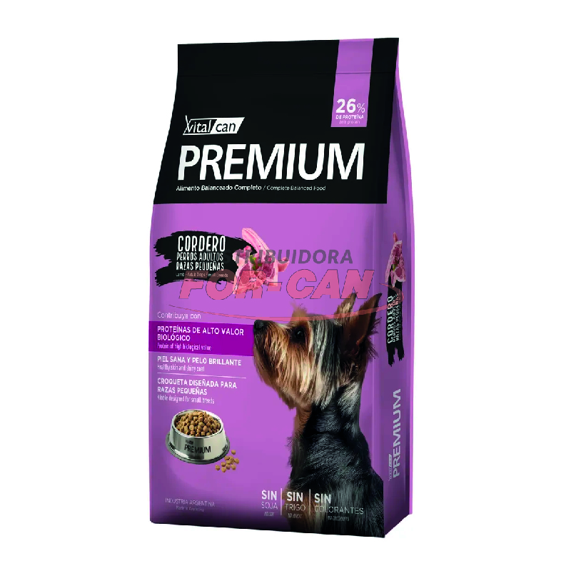 Vitalcan Premium Perro Ad. Cordero RP x7,5 Kg.