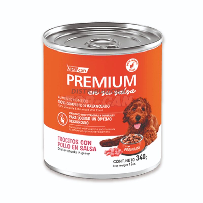 VITALCAN Premium lata PERRO CAC pollo X 340 gr