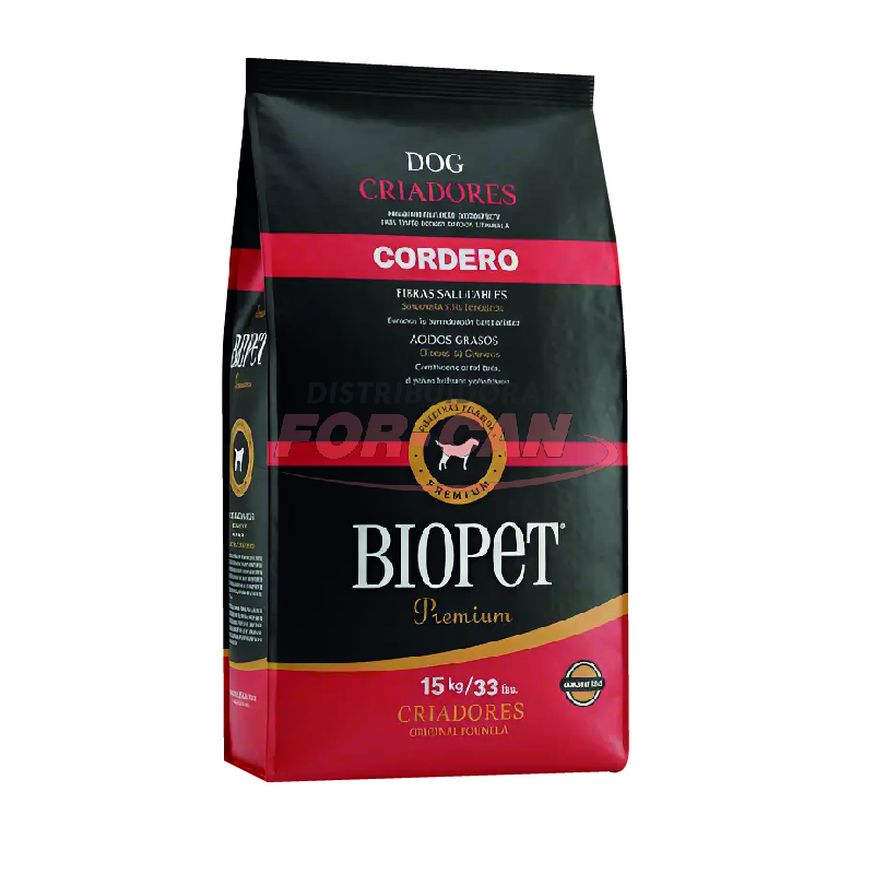BIOPET AD CORDERO Mordida Peq x 15 kg